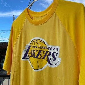 NEW! NBA Los Angeles Lakers Yellow Training T-Shirt Basketball